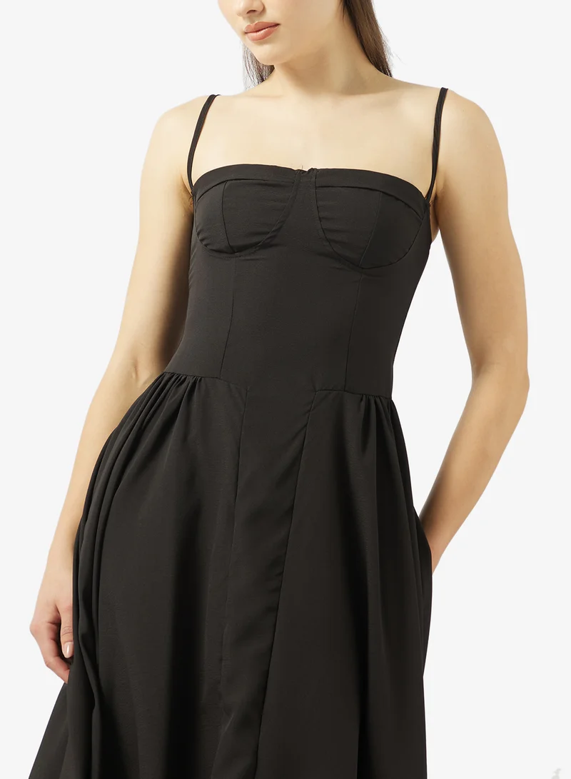 Ginger  Sweetheart Neck Corset Bodice Princess Cut Dress for Women | Best Price UAE